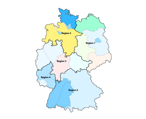 landkarte regionen regionalliga inklusion
